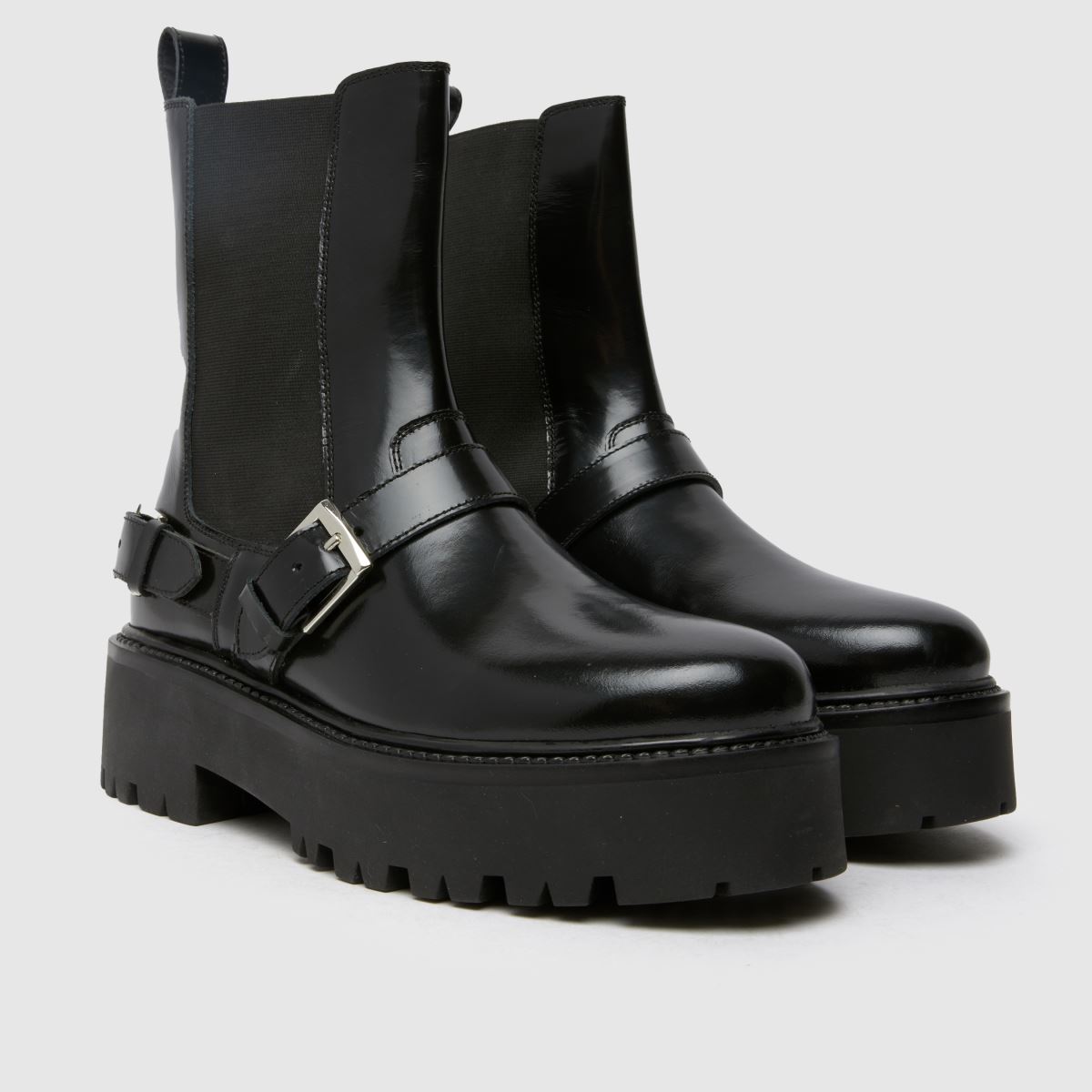 schuh Ariah Buckle Chelsea in Black schuh Ariah Buckle Chelsea 8