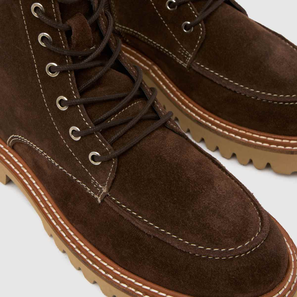 schuh Corrine Suede Moc Toe in Brown schuh Corrine Suede Moc Toe 4