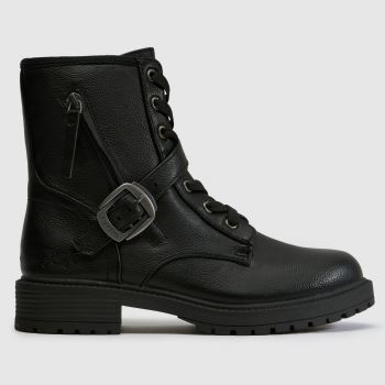 Blowfish Malibu Black Anderson Lace Up Womens Boots