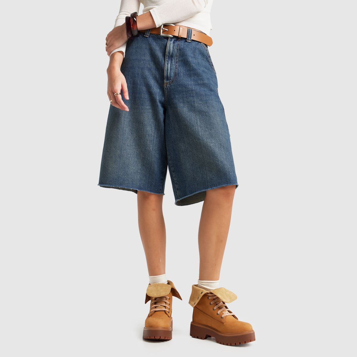 Timberland Stone Street Mid Lace in Natural Timberland Stone Street Mid Lace 8