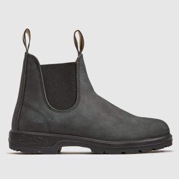 BLUNDSTONE Rustic Black Classic Chelsea Womens Boots