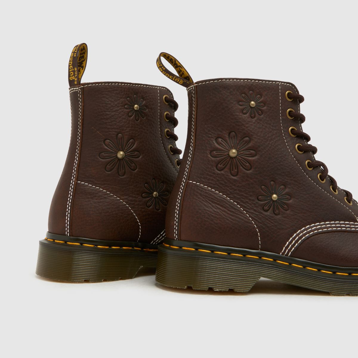 Dr Martens 1460 Pascal Flower in Brown Dr Martens 1460 Pascal Flower 7