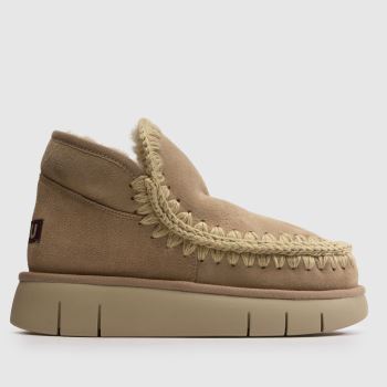 MOU Beige Eskimo Bounce Womens Boots