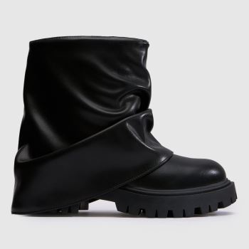 Azalea Wang Black Clarke Skirt Womens Boots