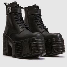 NEW ROCK Stacked Heeled in Black NEW ROCK Stacked Heeled,2 of 4