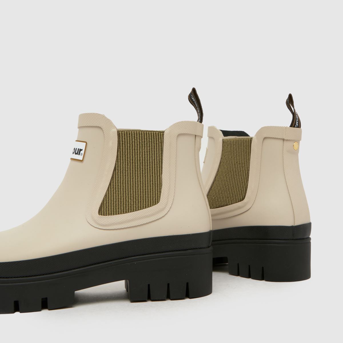 Barbour Halton Wellington in Off-White Barbour Halton Wellington 7