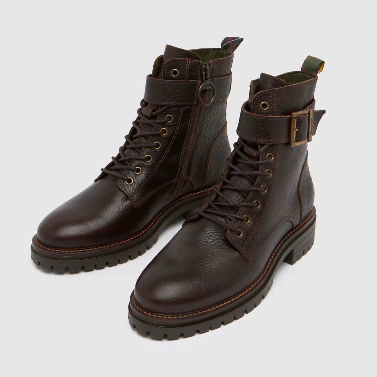 Damen Braun Barbour Heidi Commando Boots | schuh