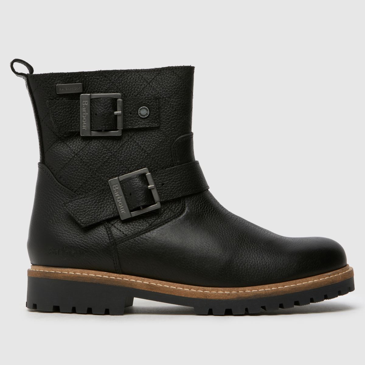 Barbour bramble double buckle boots in black