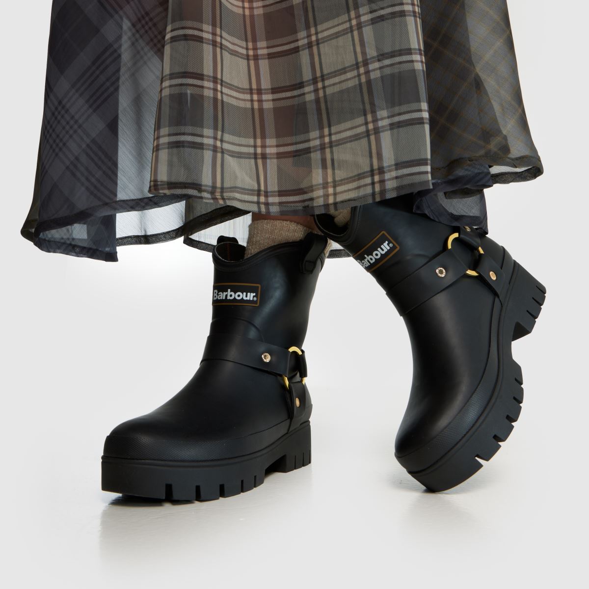 Barbour Elley Harness Wellington in Black Barbour Elley Harness Wellington 8