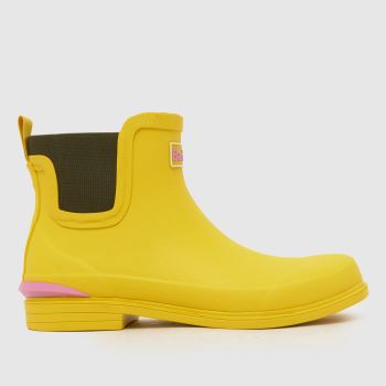 Barbour Yellow Abbeyfield Wellington Womens Boots