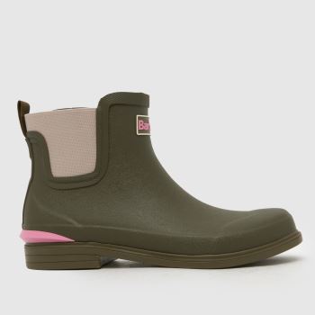 Barbour Khaki Abbeyfield Wellington Womens Boots