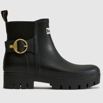 Barbour Black Hepburn Ankle Welly Womens Boots