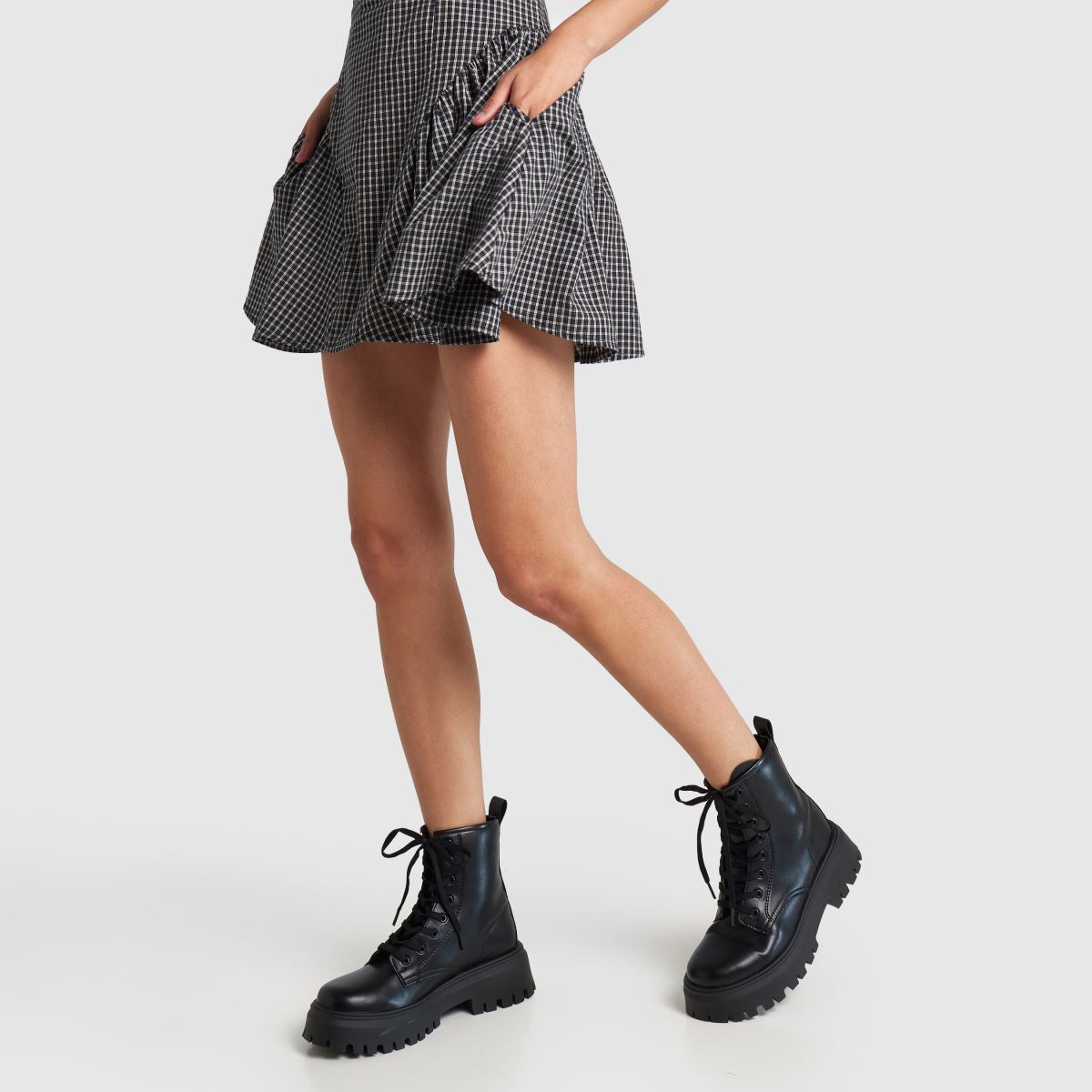schuh Angel Chunky Lace Up in Black schuh Angel Chunky Lace Up 8
