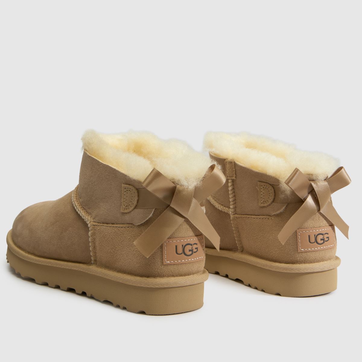 UGG Ultra Mini Bailey Bow in Sand UGG Ultra Mini Bailey Bow 4
