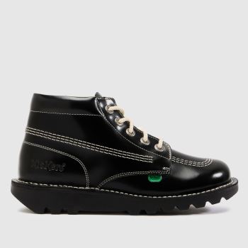 Kickers Classics Black Kick Hi 75 Womens Boots