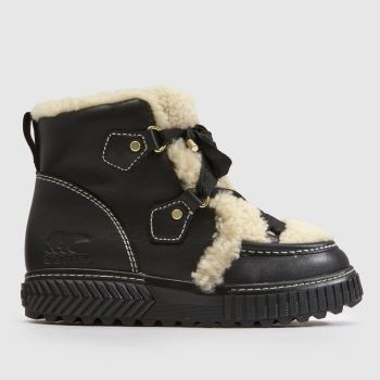SOREL Black Ona Ave Alpine LX Womens Boots
