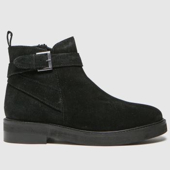 schuh black angelica suede buckle boots schuh black angelica suede buckle boots