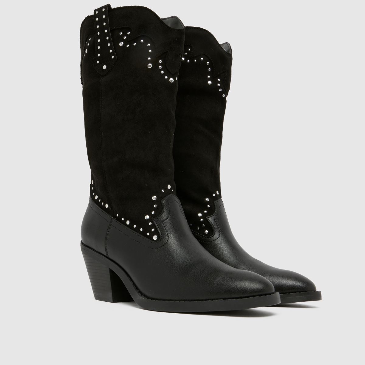 schuh Brielle Studded Western in Black schuh Brielle Studded Western 3