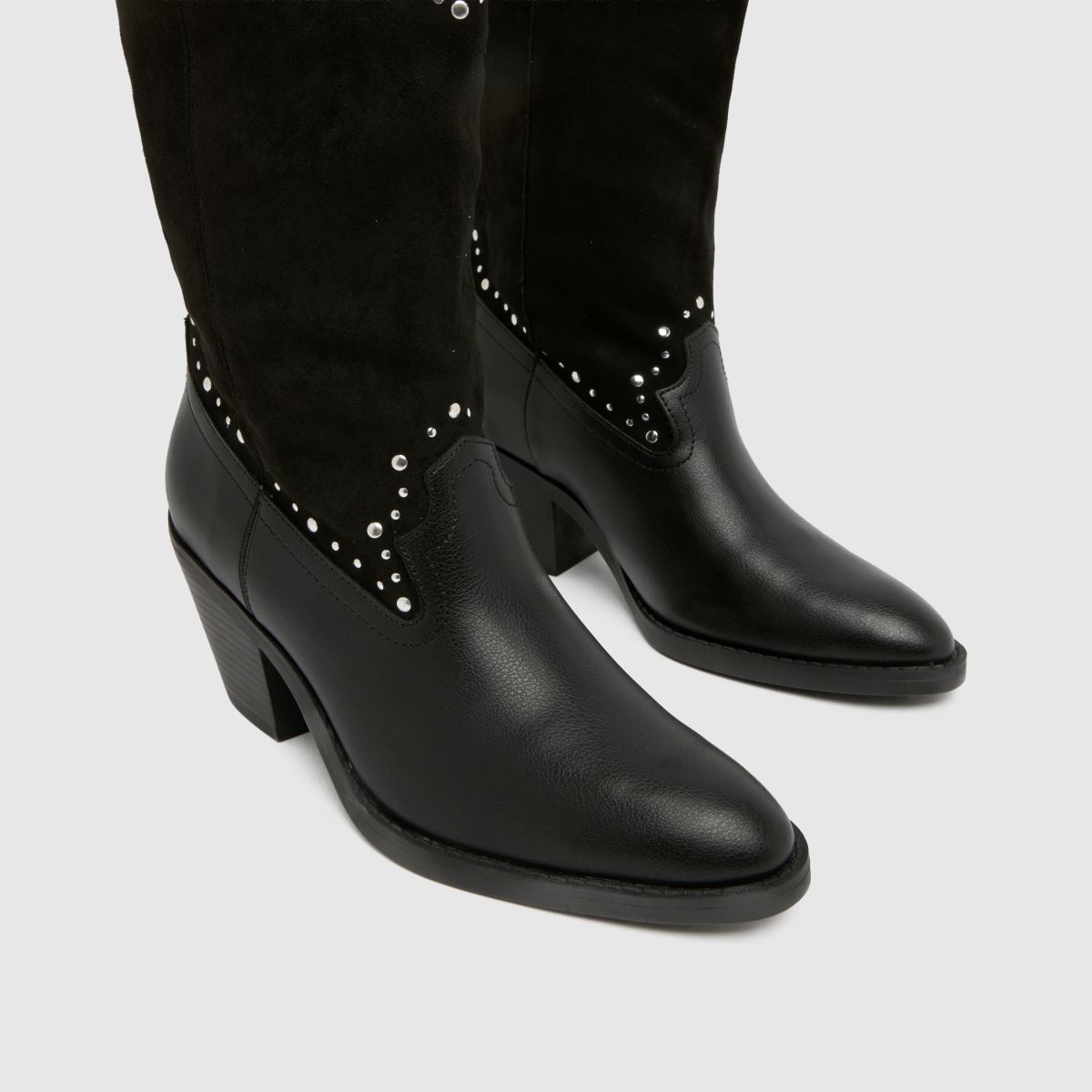 schuh Brielle Studded Western in Black schuh Brielle Studded Western 4