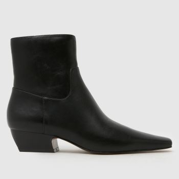 schuh Black Clarisse Western Heel Womens Boots