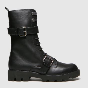 schuh black athens lace up buckle boots schuh black athens lace up buckle boots