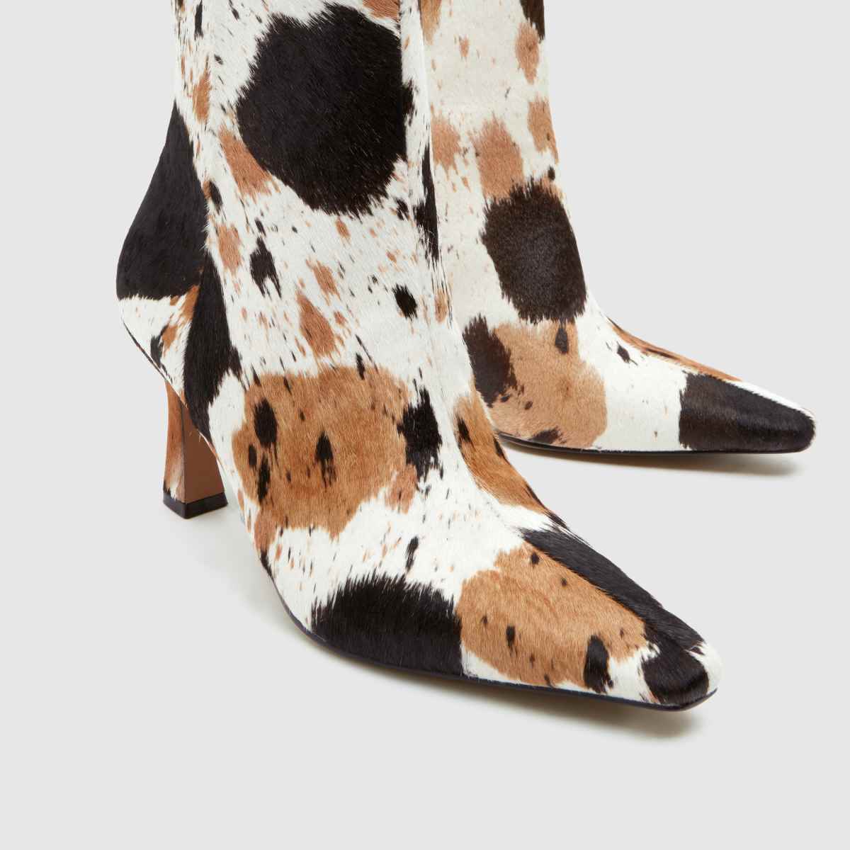 schuh Bambi Point Heel in Brown & White schuh Bambi Point Heel 7