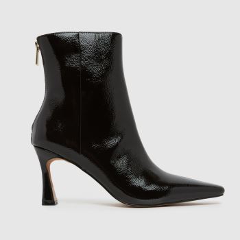schuh Burgundy Bambi Leather Heeled Boot Womens Boots