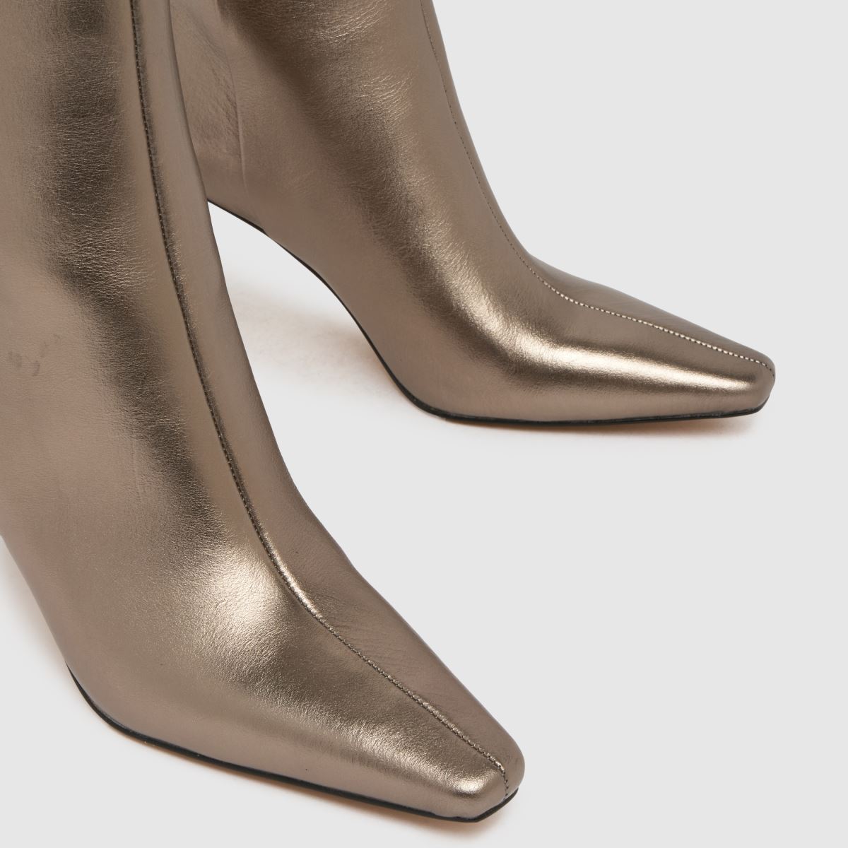 schuh Bambi Leather Point Heel in Pewter schuh Bambi Leather Point Heel 7