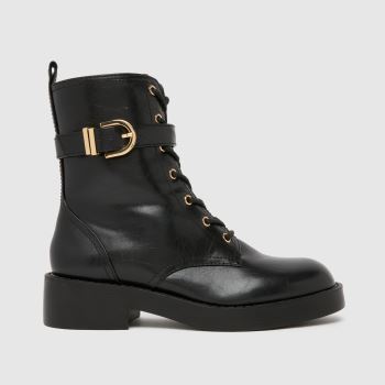 schuh Black Wide Fit Ada Classic Womens Boots