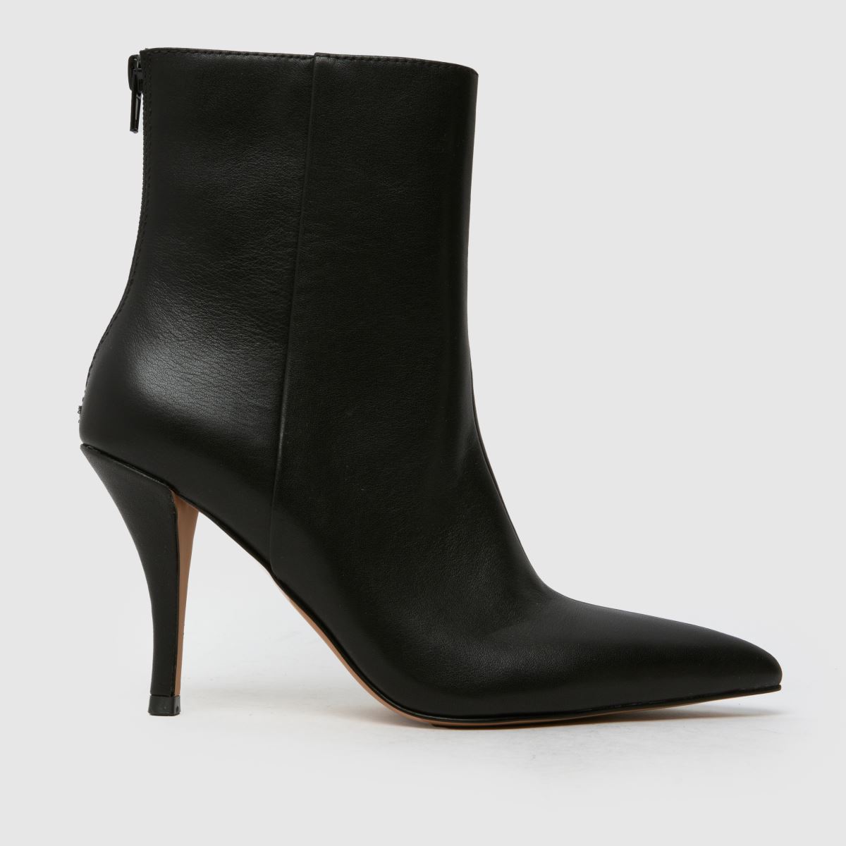 Click to view product details and reviews for Schuh Betty Leather Heeled Boots In Black.
