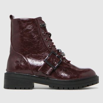 schuh burgundy aspen chain lace up boots schuh burgundy aspen chain lace up boots