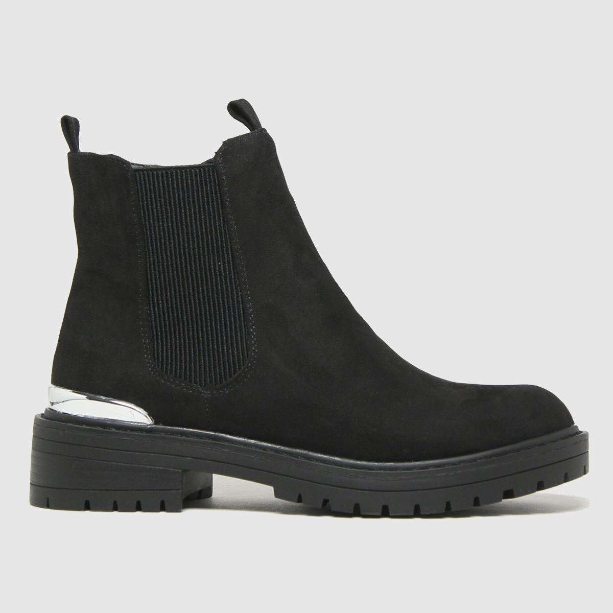 Schuh Black Anthea Chunky Hardware Boots | UK 6