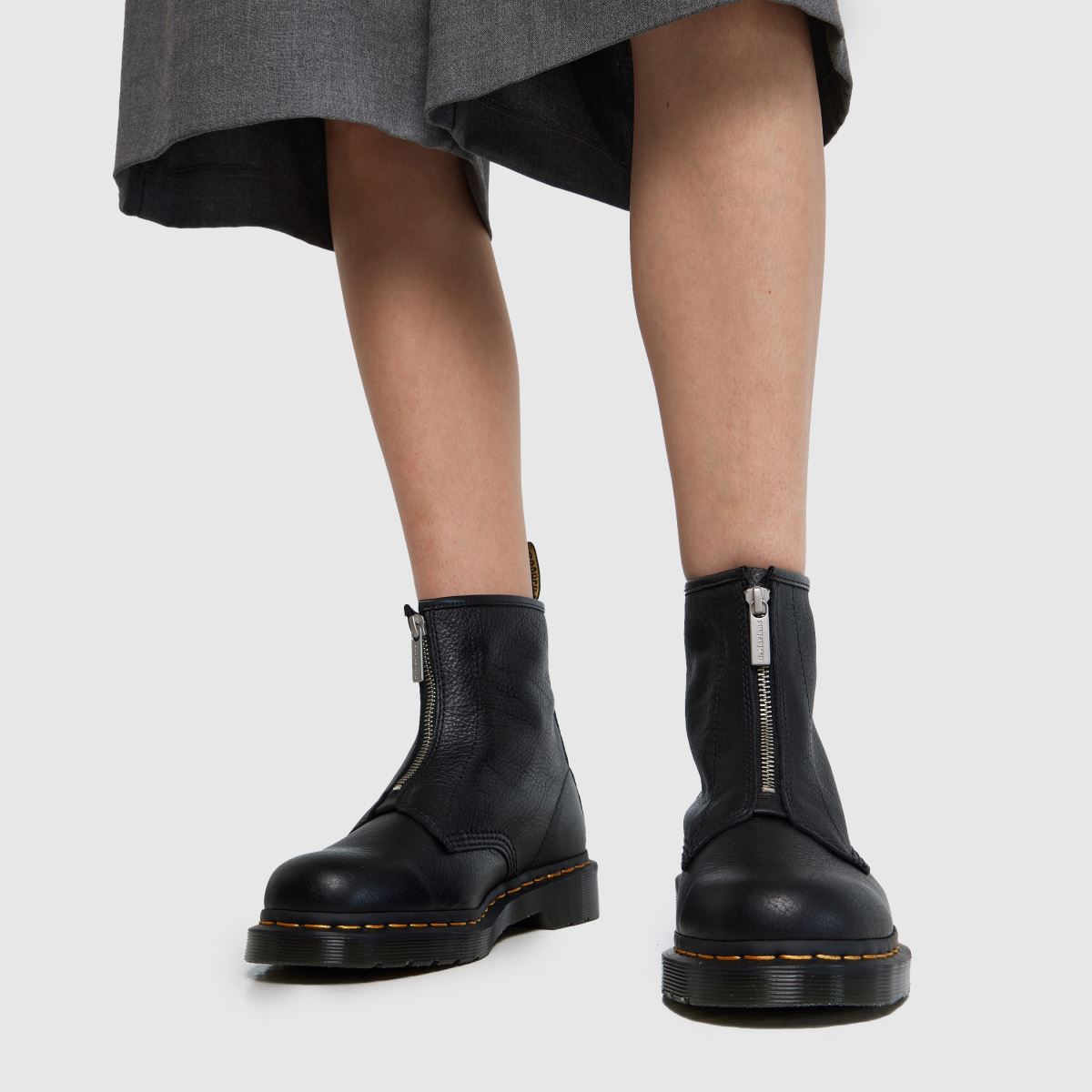 マンズ Womens Black Dr Martens 1460 Zip Boots | schuh