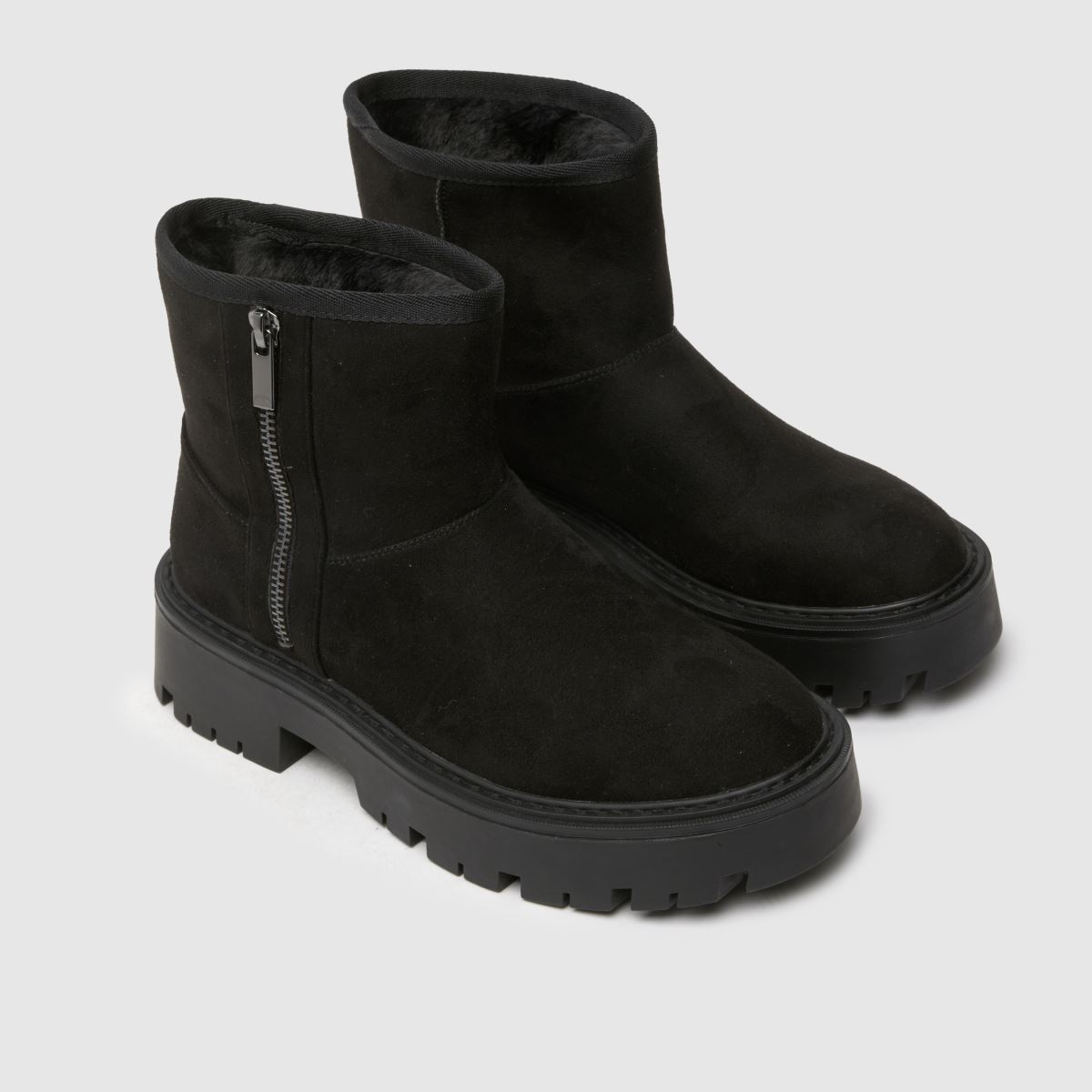 schuh Carman Faux Furlined in Black schuh Carman Faux Furlined 4