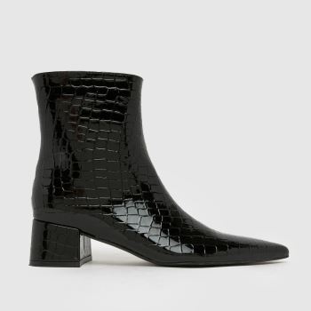 schuh Black Bridgit Block Point Womens Boots
