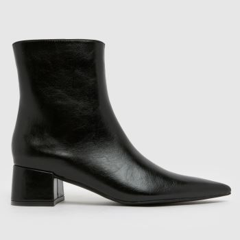 schuh Black Bridgit Block Point Womens Boots