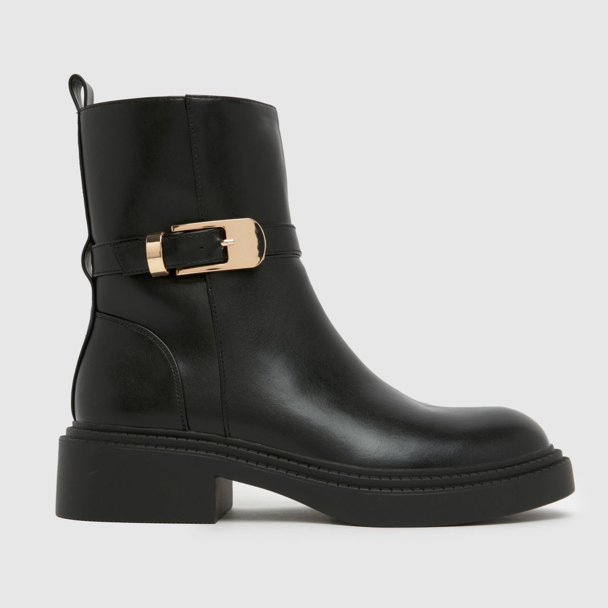 schuh Courtney Buckle Boots in Black