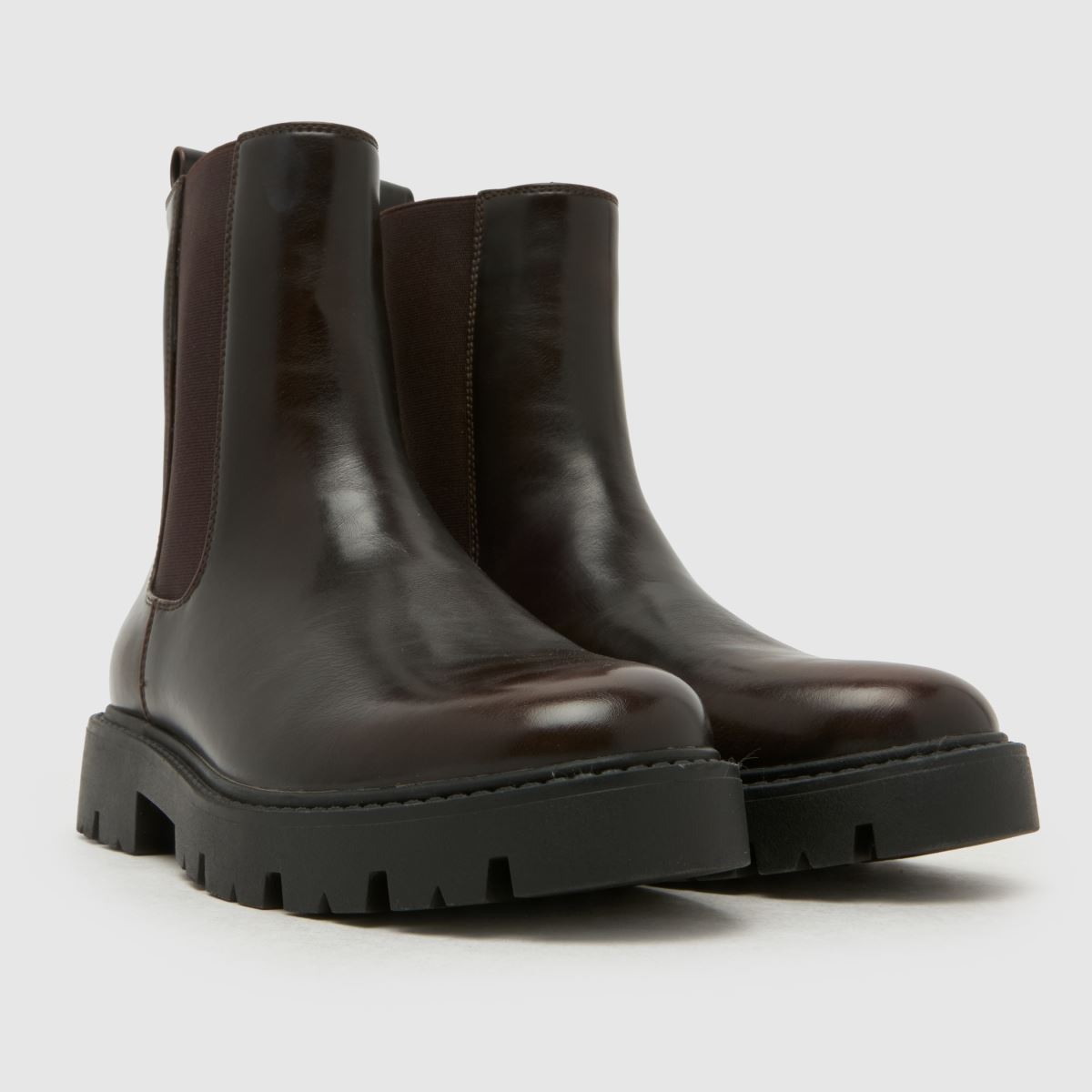 schuh Atlanta Chunky Chelsea in Brown schuh Atlanta Chunky Chelsea 3