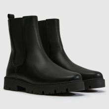 schuh Wide Fit Atlanta Chelsea in Black schuh Atlanta Chelsea,2 of 4