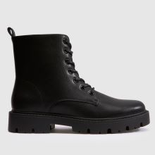 schuh Ashleigh Chunky Lace Up in Black schuh Ashleigh Chunky Lace Up,1 of 4