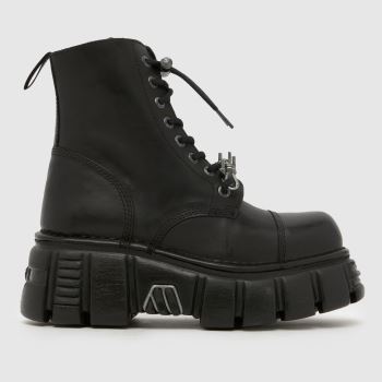 NEW ROCK Black Barb Womens Boots