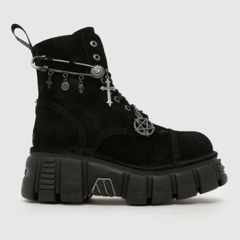 NEW ROCK Black Rogue Womens Boots