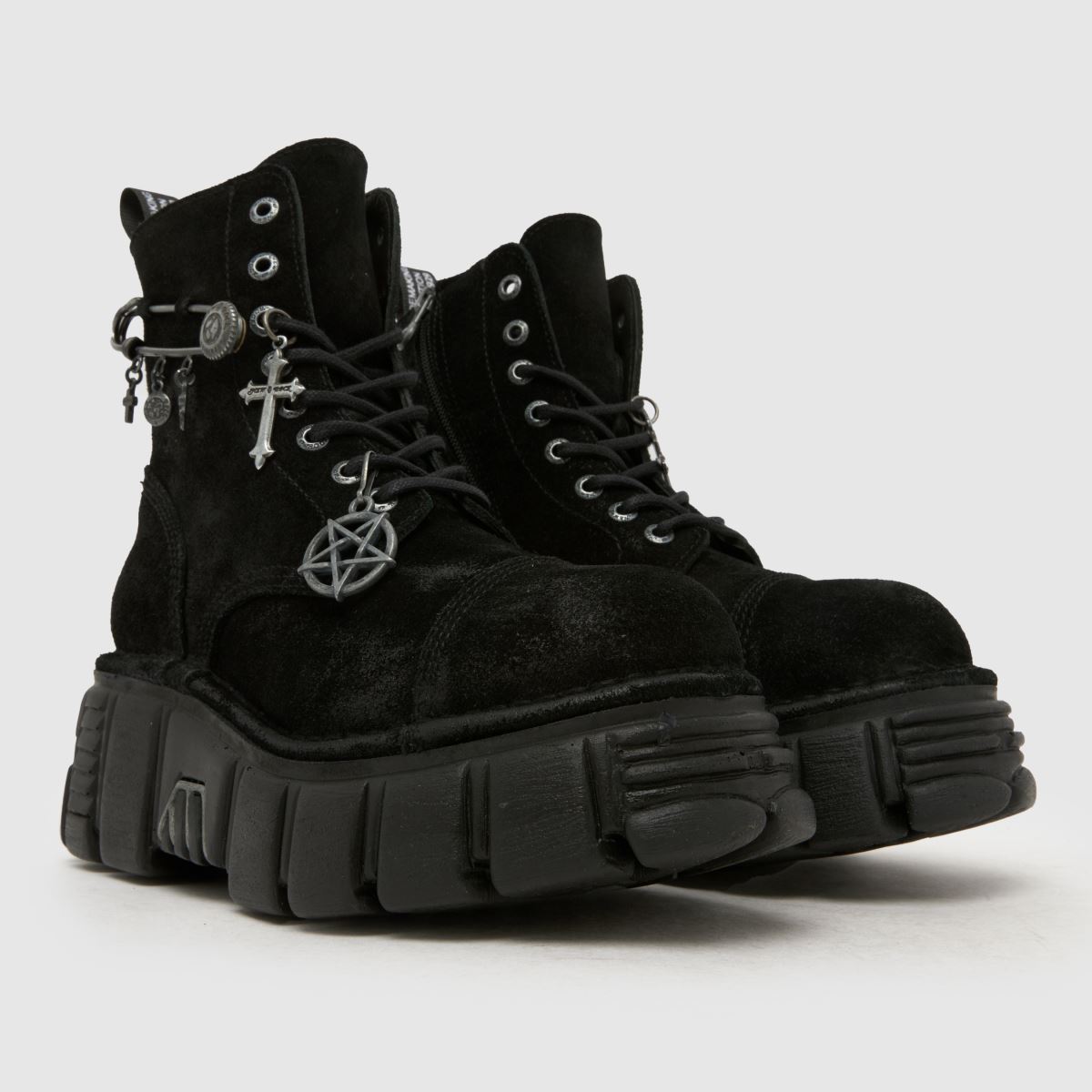 Womens Black NEW ROCK Rogue Boots | schuh