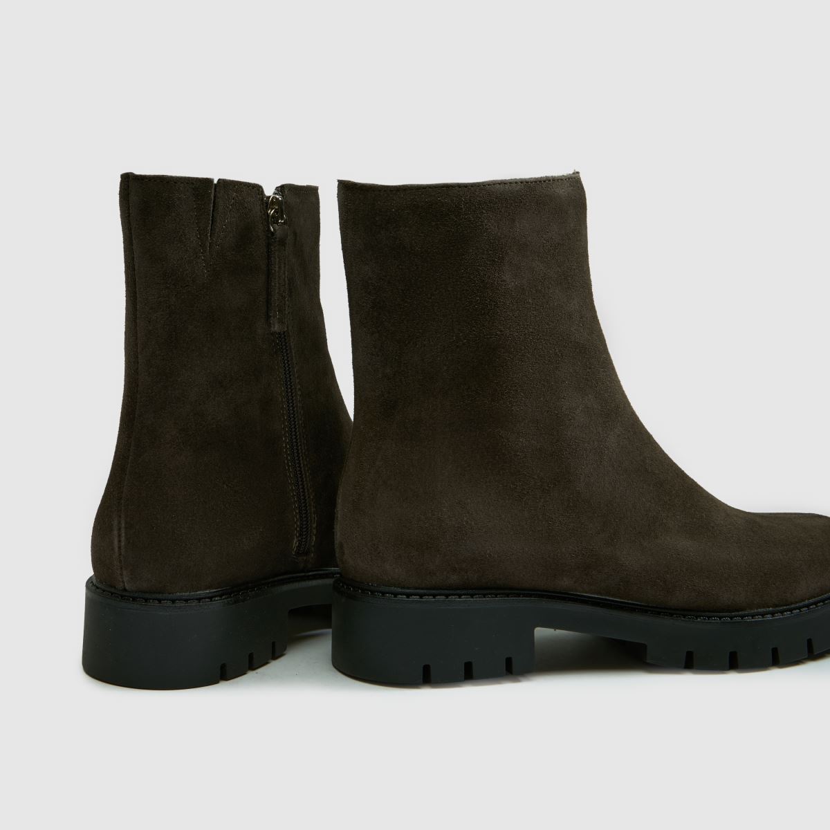 schuh Chic Leather Ankle Boot in Grey schuh Chic Leather Ankle Boot 4