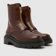 schuh Amber Leather Zip in Brown schuh Amber Leather Zip,2 of 4