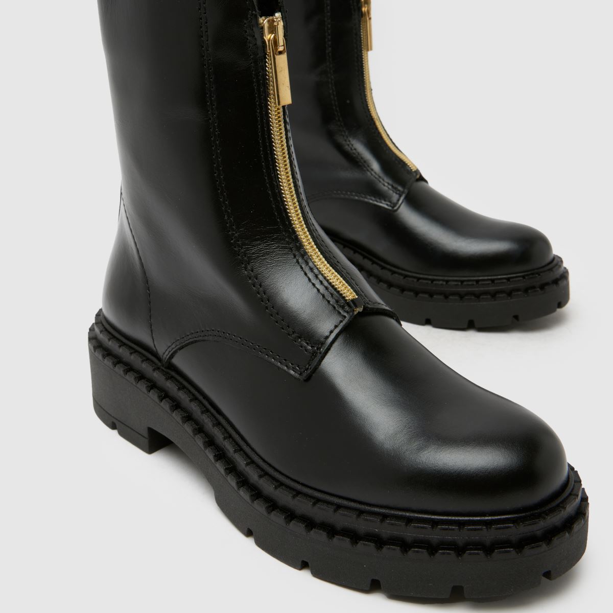 schuh Amber Leather Zip in Black schuh Amber Leather Zip 4