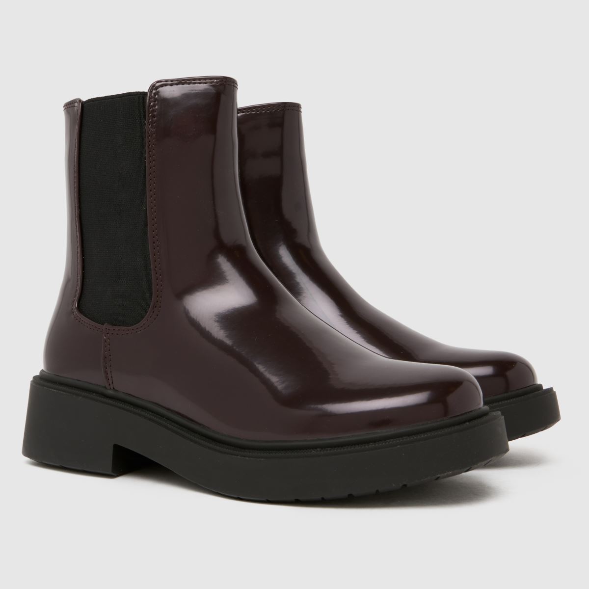 schuh Wide Fit Amia Chelsea in Burgundy schuh Amia Chelsea 3