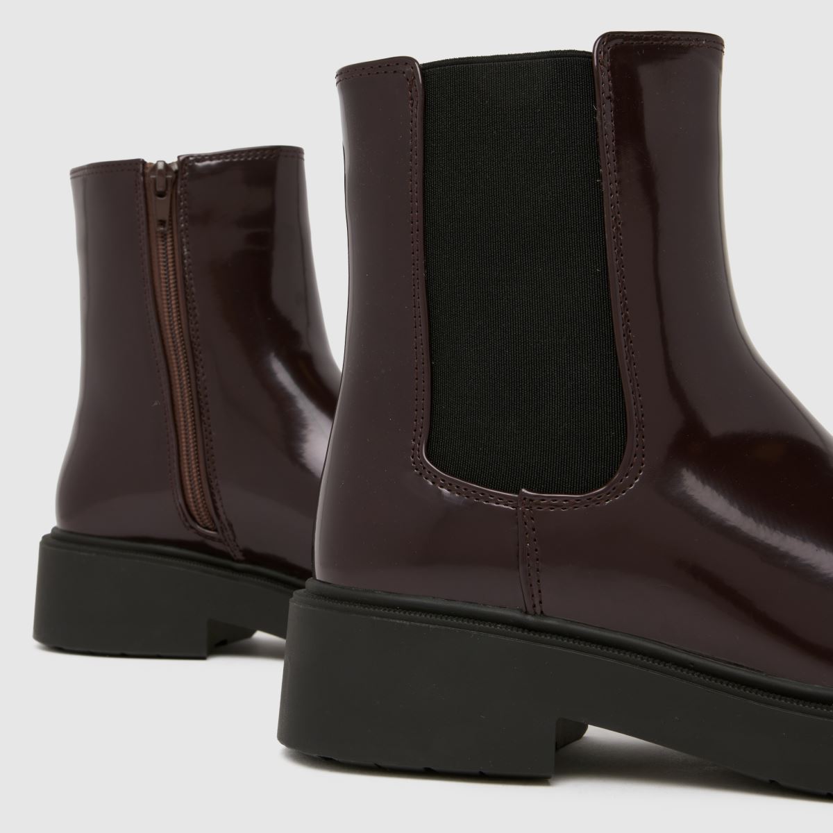 schuh Wide Fit Amia Chelsea in Burgundy schuh Amia Chelsea 4