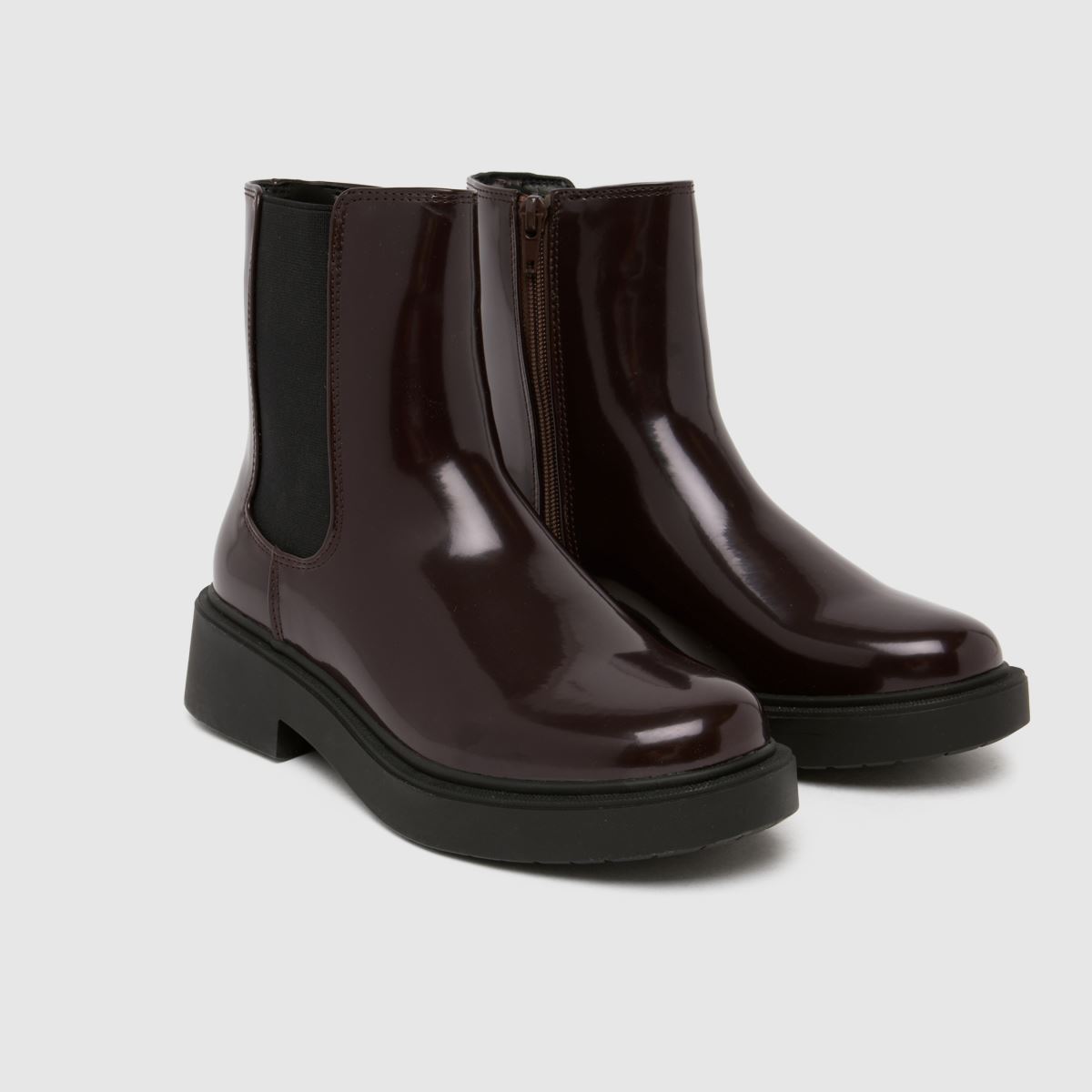 schuh Wide Fit Amia Chelsea in Burgundy schuh Amia Chelsea 7