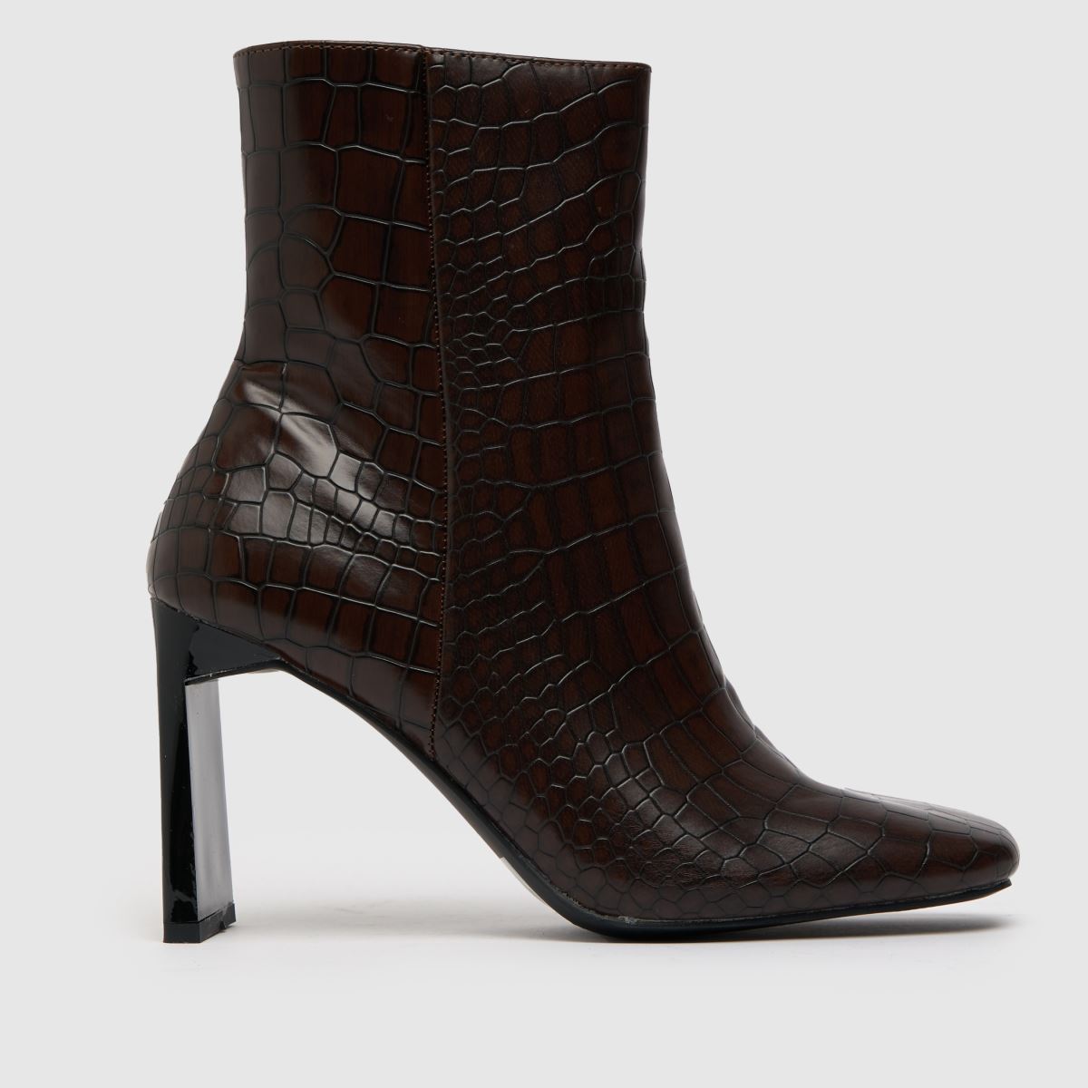 crocodile square toe boots